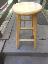 Great Natural Wood Bar Stool...29&quot; height - £23.07 GBP