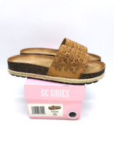 GC Shoes Cathie Footbed Slide Sandals- Tan , US 9.5M - £20.22 GBP