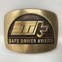 VTG Safe Driver Award Solid Brass Belt Buckle Trucking Driving School Hi... - £30.61 GBP