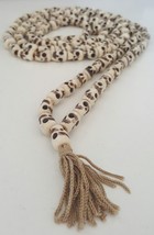 Tibetan Hand Crafted Skull on Yak Bone  Prayer Beads/Mala/Rosary 10mm - Nepal - £47.39 GBP