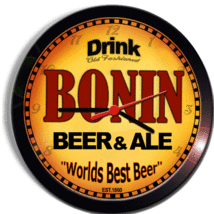 BONIN BEER and ALE BREWERY CERVEZA WALL CLOCK - £23.59 GBP