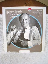 CED VideoDisc Henry Fonda as Clarence Darrow (1974) B&amp;W, RCA SelectaVisi... - £4.74 GBP