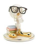 Lenox Tweety Back To School Figurine Bird Student Glasses Books Looney T... - £75.06 GBP