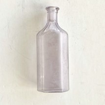 Antique Rare Solarized Obear-Nester Glass Aseptic 8 Oz Medicine Bottle c... - $39.95