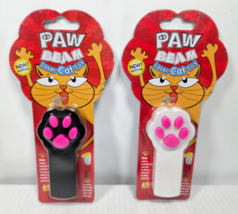 Paw Beam Laser Cat Toy Lot of 2 Black &amp; White 2 Setting Kitty Play Toy UNUSED - £11.15 GBP