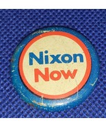 Original Nixon Presidential Pin Now 1972 Re Election Campaign Pin Back B... - £6.53 GBP