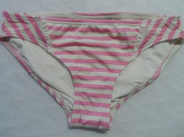 Juicy Couture Boudoir Stripe Flirt Bottom Pink White size XS-NWOT - £11.01 GBP