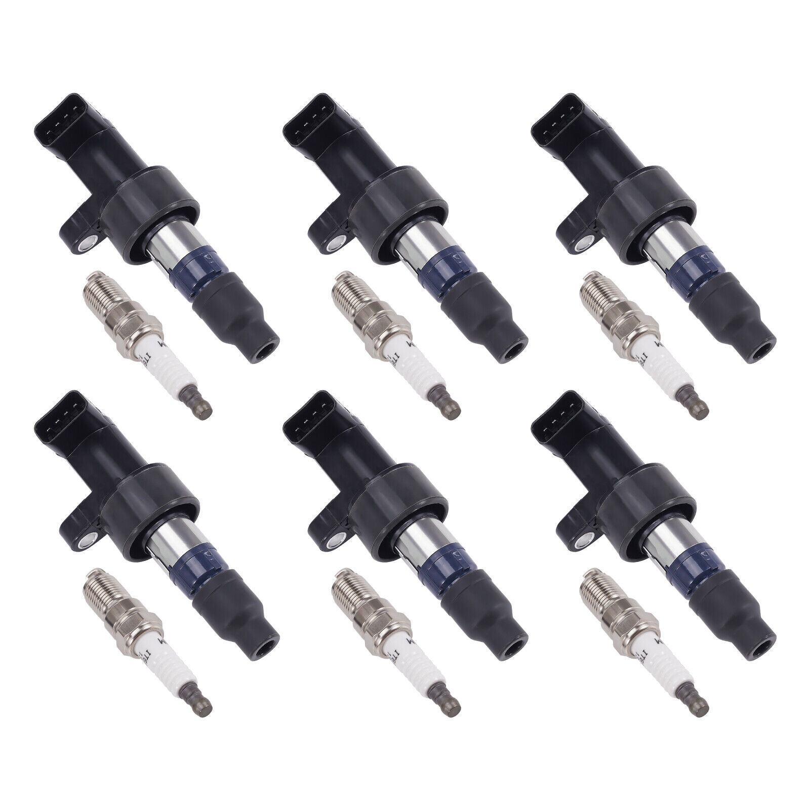 6x Ignition Coil + 6x Spark Plug for Jaguar S-Type X-Type 3.0L 03-08 C2S42673 - $70.54