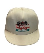 Vintage White Embroidered Made in USA Nascar Heilig Meyers Racing Snapba... - $33.85