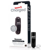 Screaming O Charged Vooom Rechargeable Bullet Vibe - Black - £32.84 GBP