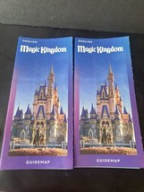 NEW 2023 Walt Disney World Magic Kingdom Theme Park  Map ENGLISH Set Of 2 - £5.33 GBP