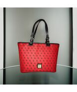 DOONEY &amp; BOURKE Red Signature D &amp; B MONOGRAM Tote Shopper HANDBAG K9825072 - $138.31 CAD