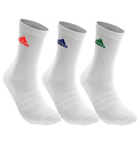 adidas Cushioned Crew Socks 3 Pairs Unisex Tennis Badminton Squash NWT IC1314 - £21.51 GBP