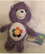 2004 Care Bears Purple Harmony Bear 7&quot; Plush Doll With Tag - $6.92