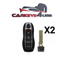 2 pc 2010-2017 Porsche / 4-Button Smart Key / KR55WK50138 / Porsche Entr... - $55.00