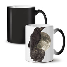 Crow Moon Bird Art Animal NEW Colour Changing Tea Coffee Mug 11 oz | Wellcoda - £15.80 GBP