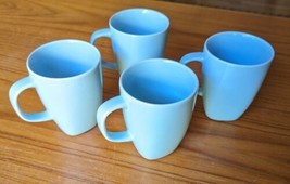 Ikea Coffee Mugs Susan Pryke Powder Blue 365 Series Lot Of 4 - £17.77 GBP