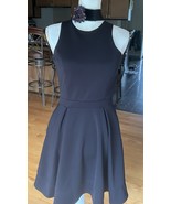 Nanette Lepore Lamour black pleated Lined dress size S preppy LBD - $40.67 CAD