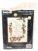 Janlynn Those Who Bring Sunshine Cross Stitch Kit Vintage 1992 #135-03 New 11x14 - $23.63