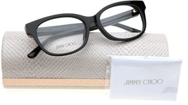 New Jimmy Choo Jc 198/F 807 Black Eyeglasses Glasses Frame 52-17-140mm Italy - £78.80 GBP