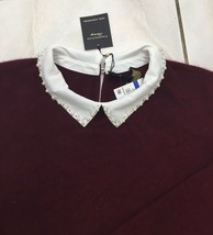 New Charters Club Dark Red Rearl Color Cashmere Sweater Size Xl $149 - £76.56 GBP