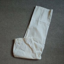 Talbots Stretch Dress Pants Womens Size 16 Petite Cream White Wide Leg Stretch - £18.99 GBP