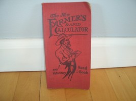 Vintage 1908 The New Farmers Rapid Calculator and Veterinary Handbook - $91.85 MXN