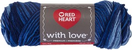 Red Heart With Love Yarn-Deep Blues E400-1937 - £17.55 GBP