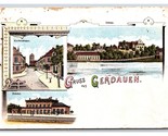 Multiview Vignette Greetings From Gerdauen East Prussia UNP UDB Postcard... - $17.75