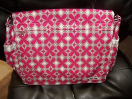 Ju-Ju-Be Better Be Messenger Diaper Bag Pink Pinwheels NEW HTF - £74.47 GBP
