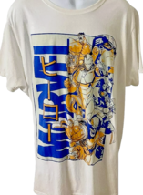 Men's Vintage 90's Marvel Heroes Group  T-shirt White Sz. 3XL Iron Man Wolverine image 2