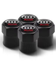 4Pcs 3D Aluminum Metal Car Tire Valve Caps for Audi A3 A4 A6 A8 S-Line S... - $10.49