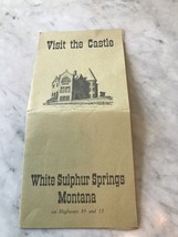 Vintage  brochure, Visit The Castle White Sulphuric Springs Montana, Mea... - £4.40 GBP