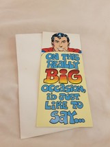 1978 Superman birthday card.DC - £14.62 GBP