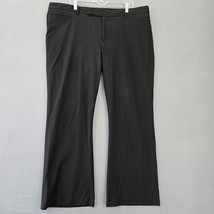 Gap Black Pants Preppy Modern Boot Stretch Zip Trousers Womens Plus Size 20 Long - $11.70