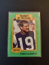 1987 Hygrade Football&#39;s All-time Greats Lance Alworth Chargers - £1.51 GBP