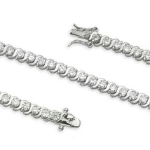 Tennis Diamonds Bracelet 5.15ct D-E Color VS1-VS2 Natural Real Diamonds 14K Gold - £6,114.22 GBP