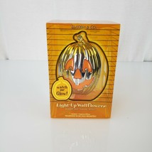 Slatkin &amp; Co Wallflower Jack o Lantern Smiling Silver Halloween Pumpkin Diffuser - £46.38 GBP
