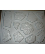 #OAF-03 Fieldstone Concrete Molds (12) Makes 100s of Garden Patio or Wal... - $99.95