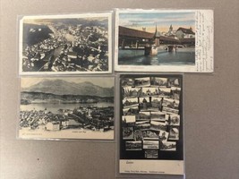 Various Vintage Luzern Switzerland Suisse Schweiz Lot Of 4 Postcards Pos... - £10.11 GBP