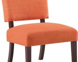 Osp Home Furnishings Jasmine Accent Chair In Tangerine Fabric With Solid... - $120.98