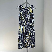 Boden Women&#39;s Martha Sheath Dress Navy White Yellow sz 2R - £57.99 GBP