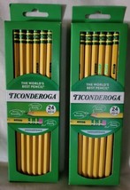 Dixon Ticonderoga Wood-Cased Pencils, Unsharpened, #2 HB Soft, Yellow, 4... - £11.72 GBP