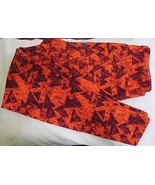 NEW LulaRoe Leggings Orange Purple Triangle Sz TC Tall Curvy - FREE SHIP... - $336.54 MXN