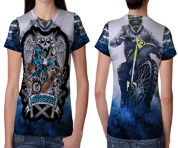Motocross Angel Womens Printed T-Shirt Tee - $14.53+