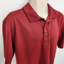 PGA Tour Short Sleeve Polo Shirt Men&#39;s Size Large Red - £9.42 GBP