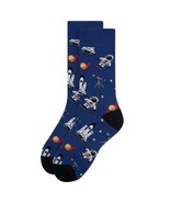 Men&#39;s Astronaut Socks Blue Black Gift for Him Dress Socks  Planets Rocke... - $262.15 MXN
