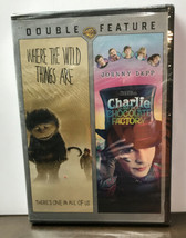 Where the Wild Things Are/Charlie &amp; Chocolate Factory (DVD, 2012, Widescreen) - £8.25 GBP
