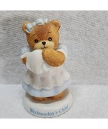 Lucy &amp; Me Bear Wednesday&#39;s Child Lucy Rigg ENESCO 1986 Figurine  - £9.19 GBP