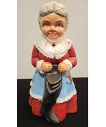 Antique Mrs Santa Claus Ceramic Christmas - 10&quot; tall - $10.93